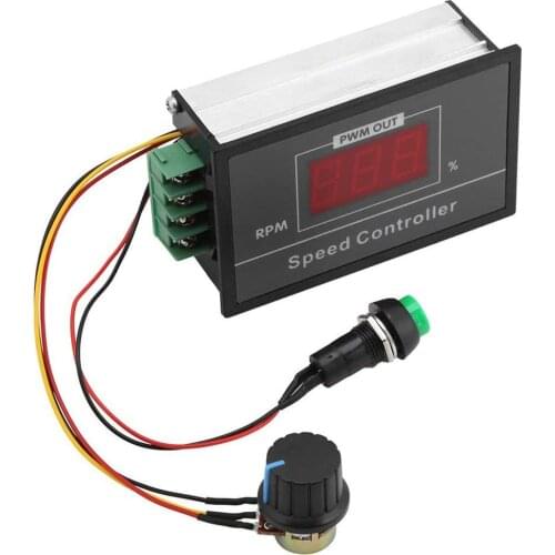DC6-60V 6V 12V 24V 48V 30A PWM Motor Speed Controller, Stepless Regulation Start