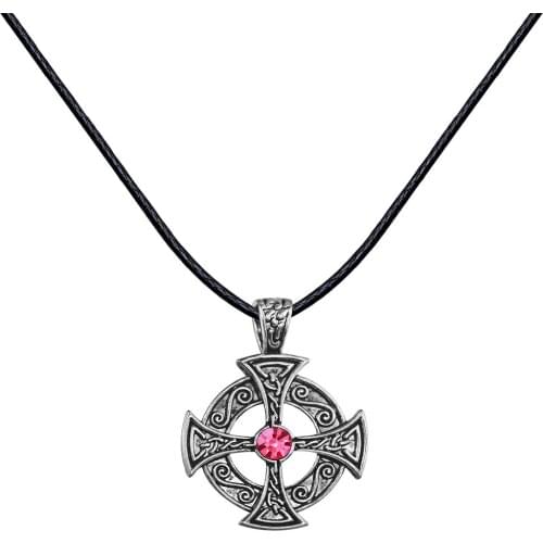 Ancient metal Slavic Necklace Sun With Cross Ancient Cross Pendant Jewelry