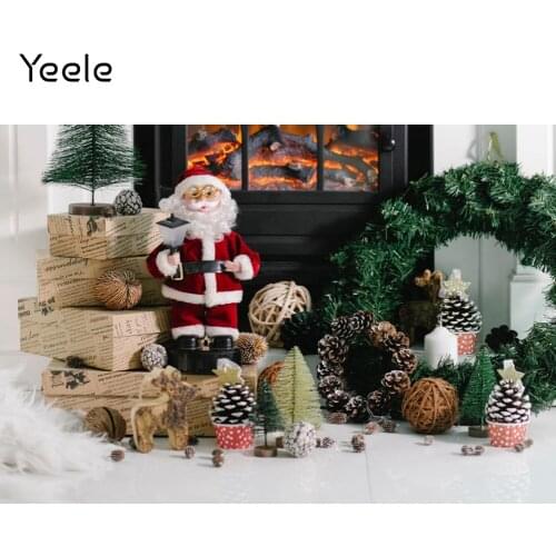 Yeele Interior Christmas Gift Santa Claus Baby Portrait Photography Backdrop Photographic Decoration Backgrounds Photo Studio