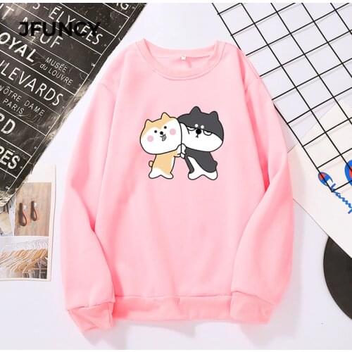 JFUNCY Oversized Hoodies Women Sweatshirts Long Sleeve Pullover 2021 Fall Harajuku Female Clothes Woman Casual Loose Streetwear