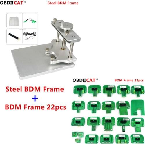 New BDM FRAME Stainless Steel Full Set 22pcs BDM Adapters with Probe For KESS Ktag FGTECH BDM100 ECU Chip Tuning Programmer Tool