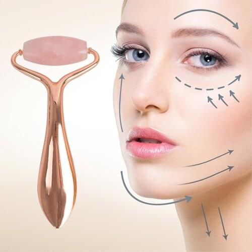 Facial Massage Roller Nature Jade stone Skin Tightening Wrinkle Remover Massager Roller Relaxation Instrument Beauty tool