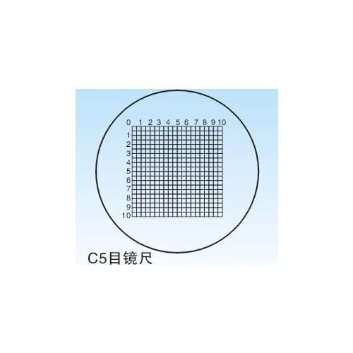 C5 DIV=0.5MM Microscope Stage Micrometer Glass Slide Scale Measuring Micrometer Calibration
