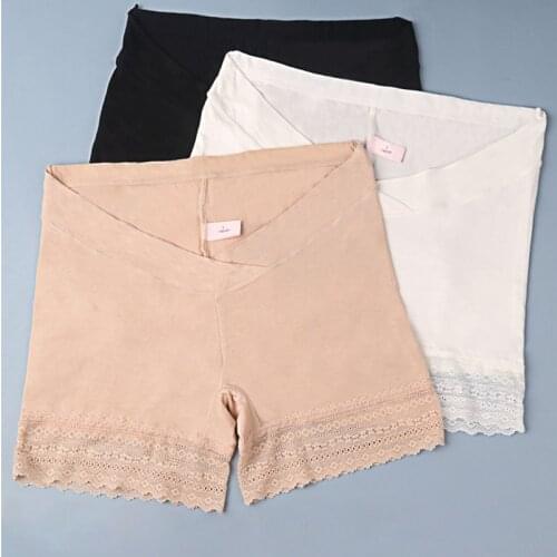 Womens Pregnancy Underwear Low Waist Safety Boyshort Cotton Lace Under Bump Belly Maternity Panties