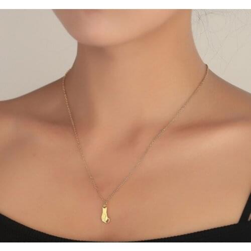 Cute Cat Back Pendant for Girls Women Stailess Steel Kitty Necklace Animal Choker Adorable Pet Lovers Jewelry Gift