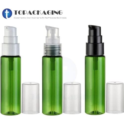 Refillable-30ML Beak Pump Bottle,Green Plastic Shampo Sub-bottling,Small Sample Empty Lotion Cosmetic Container,30PCS/LOT