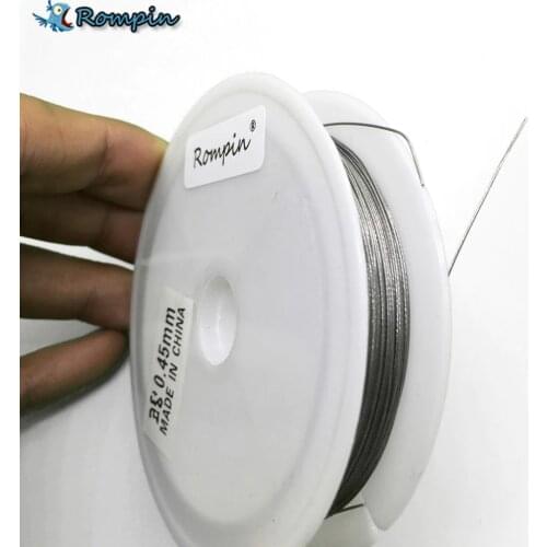 Rompin 10M fishing Stainless steel wire line 7 strands Trace Coating Wire Leader Coating Jigging Wire Lead Fish Jigging Line
