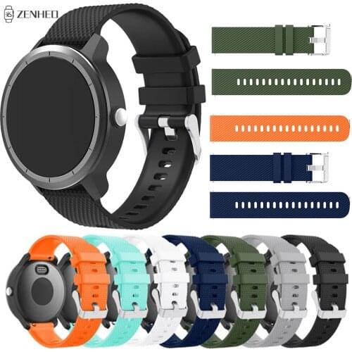 20mm Silicone Band Strap for Garmin Vivoactive 3/Vivomove HR Replacement Watchband Wristband For Samsung Galaxy Watch 42mm