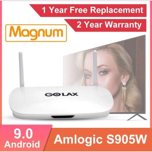 Golax M3 IPTV Smart TV Box Android 9.0 MAGNUM Amlogic S905W Media Player 2021 2.4G Wifi Android IP TV Set top Box GOLAXM3 4K HD