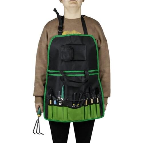 Apron Tool Bag Electrician Storage Pockets Apron Multifunctional Adjustable Apron Tool Bag Pouch Toolkit Cleaning Tools