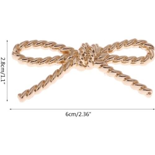 1PC Metal Hardware Bowknot Shoes Bag Decoration Shoulder Bags Handbag Parts Accessories E56C