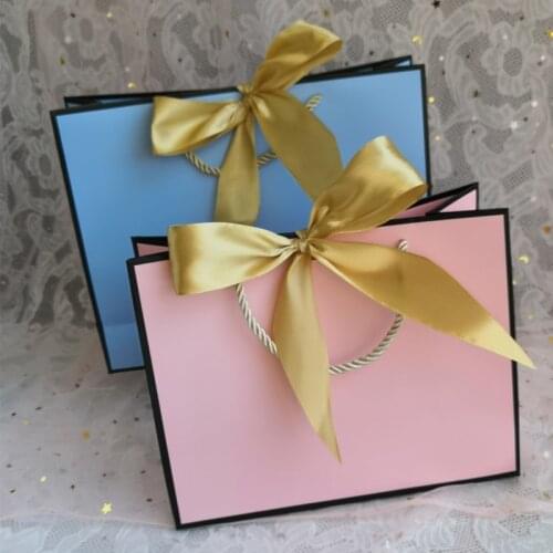 100 pcs /lot batch of paper bags with frame bags to customize your logo for promotional clothing gift bags shopping twill weddin