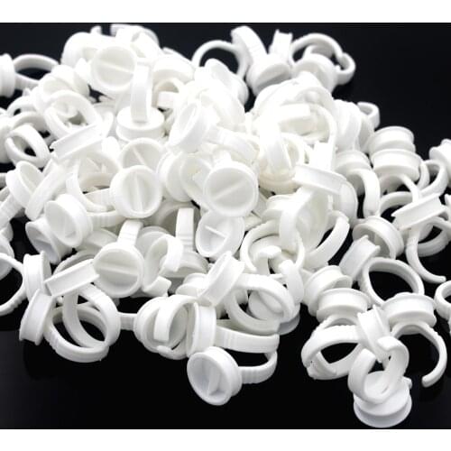 100PCS Permanent Makeup plastic Ring ink Holder Cup for permanent tatto ,eyebrow ,eyeliner,lip permanent makeup kit Supply