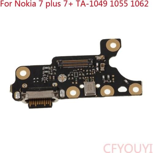 5pcs/lot For Nokia 7 plus 7+ TA-1049 1055 1062 USB Charging Port Dock Connector Board Flex Cable Part