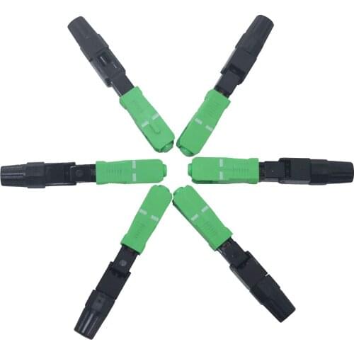 10pcs/lots Embedded SC/APC Quick Connector SM FTTH SC/APC Fast Connector SC/APC Field Assembly Connector