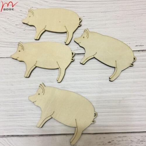 50pcs wood cut out shape silhouette cut out wood wooden crafts wholesalers wooden animal decoration