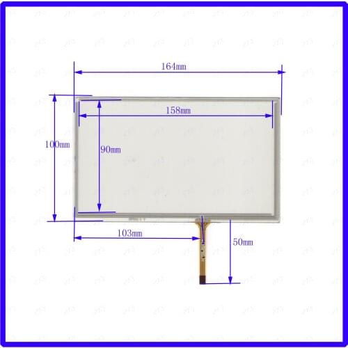 ZhiYuSun XWT934 7Inch Resistive touch screen Panel Digitizer For CAR DVD touchsensor glass 164*100mm 164*100
