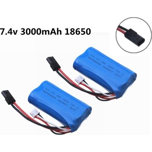 7.4V 3000mah lipo Battery 18650 For MJX T40 T40C F39 F49 T39 Syma 822 RC Helicopter Drone Part for BG1518 BG1513 BG1515