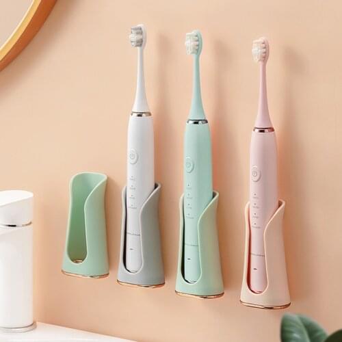 Bathroom Accessories Silicone Electric Toothbrush Holder Wall Mounted Tooth Brush Organizer Storage Stand Rack
