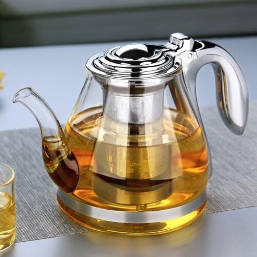 Large capacity tea pot elegant cup glass tea set glass teapot