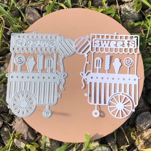 CH 2021 New Arrival Dessert cart Stencil Metal Cutting Dies For Scrapbooking Practice Hands-on DIY Album Card Handmade Tools
