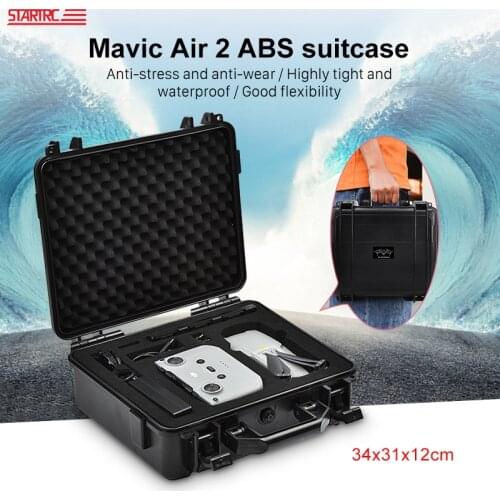 DJI Mavic Air 2 Carrying Case Travel Bag ABS Waterproof Explosion-proof Box Handbag for DJI Mavic Air 2 Storage Bag Accessories