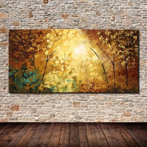 Decorative Art Picture Handpainted Modern Abstract Landscape Oil Painting On Canvas Wall Art Picture Home Decor For Living Room
