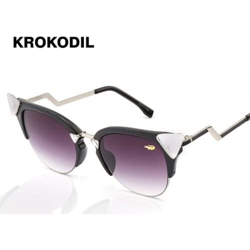 Krokodil Womens Cat Eye Sunglasses