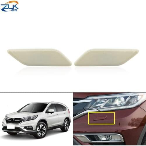 ZUK Front Headlight Washer Nozzle Cap Unpainted for HONDA CRV 2015-2016 Asian USA Model Head Light Cleaner Sprayer Cover Shell