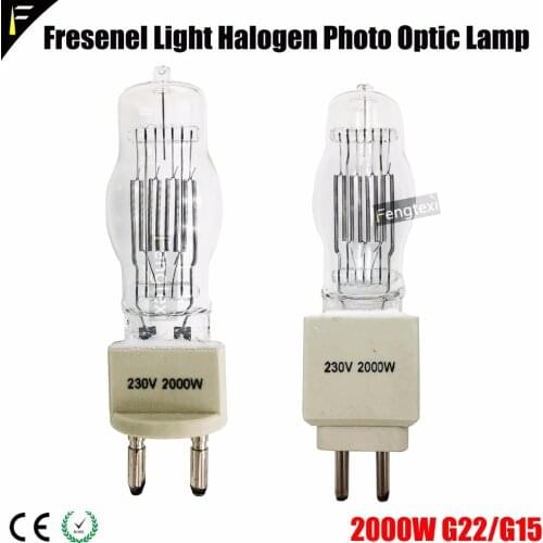 Fresenel Light Bulb FTL 230V 2000W SE Halogen Studio Lamp 2000 Watt G15/G22 for (Film/Sudio/Theater Light Fixtures Lamp Replace)