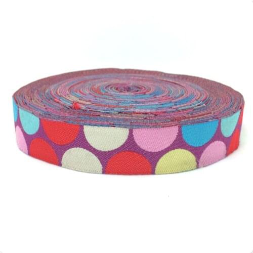 NEW wholesale 5/8 '(16 mmx10yards) 100% Polyester Woven Jacquard Ribbon The colours of the rainbow