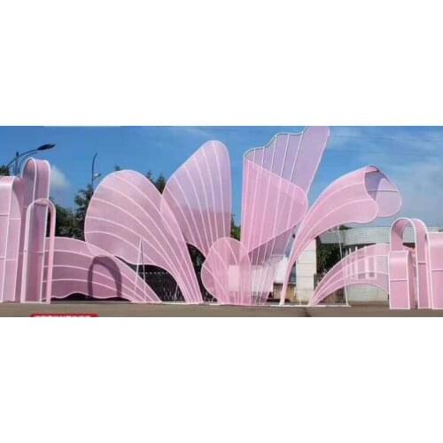 2019 new wedding props wedding stage decoration decoration pieces petals background iron screen