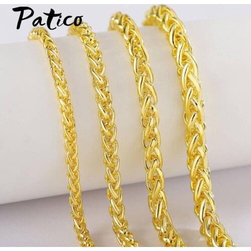 New Arrival Luxury Women & Men White Choker Gold Color 50 CM Length Chain Necklaces Fashion Jewelry Lobster Claps Necklace Joyas