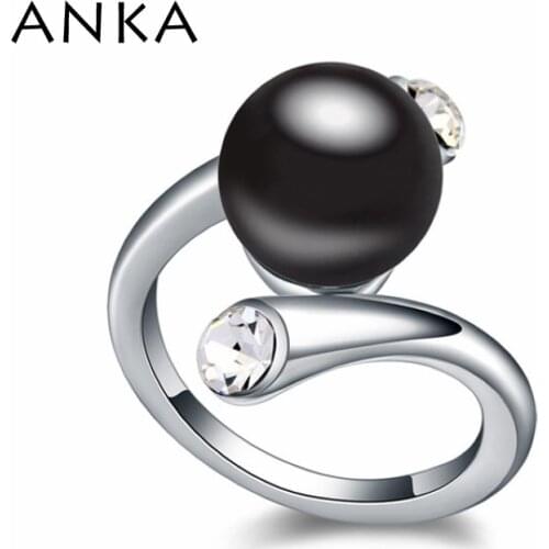 Wedding Rings Real Sterling 2020 New Wholesale Imitation pearls Ring Main Stone Crystals from Austria #108166