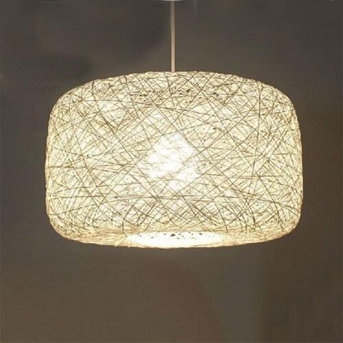 Rural Rattan Southeast Asian Restaurant Lighting Hotel Lighting Grass Rattan Dinner Hanging Lights Modern Living Room Lights