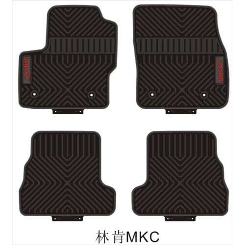 Custom Car Floor Mats for Lincoln MKC No Odor Front and Rear Carpets Waterproof Rubber