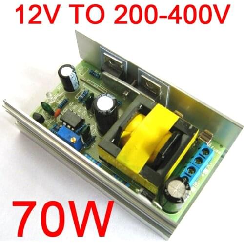 DC-DC 12V 24V to DC 200-450V 220V 380V High Voltage Boost Converter Step Up Power Supply module Adjustable output voltage