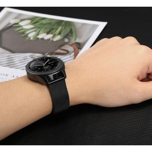 22mm Milanese Strap for Samsung Galaxy Watch 3 45mm/Gear S3 Band 20mm Stainless Steel Mesh Loop Bracelet Active2 40mm 44mm Bands