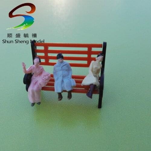 Park chair 1/50 for architectural model materials model park chair