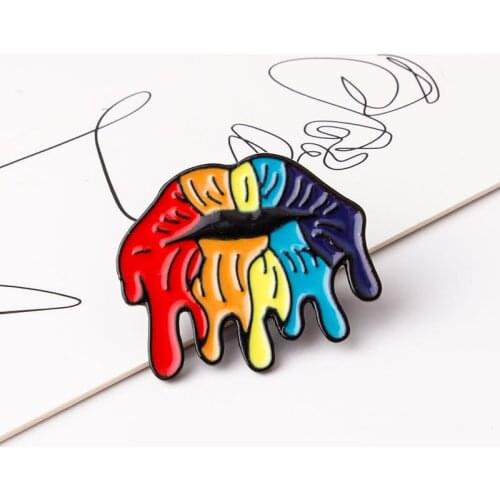 UMQ Brooches Lips For Clothes