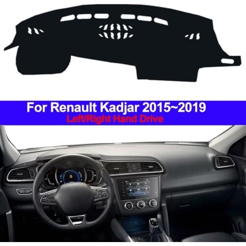 Car Inner Auto Dashboard Cover Dashmat Carpet Dash Mat Cushion cape Sun Shade 2 Layers For Renault Kadjar 2016 2017 2018 2019