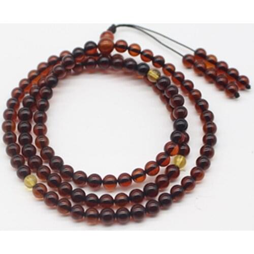 108 pieces RED Amber 5-6/7mm round Prayer Beads Buddha Mala necklace bracelet FPPJ wholesale beads nature
