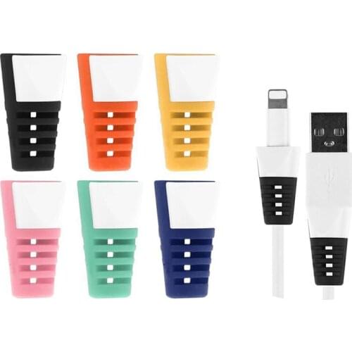 4pcs Protection Spring twine For iPhone Android USB Earphone Cover Cable protector Bobbin winder Data Line Case Rope