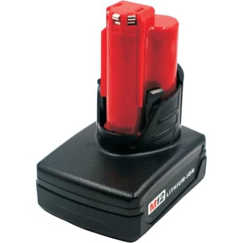 5000mAh 18650 Battery Pack MIL12D Lithium Battery 12V Replacement for Milwau 12V Battery 48-11-2401 48-11-2402 C12B C12BX M12