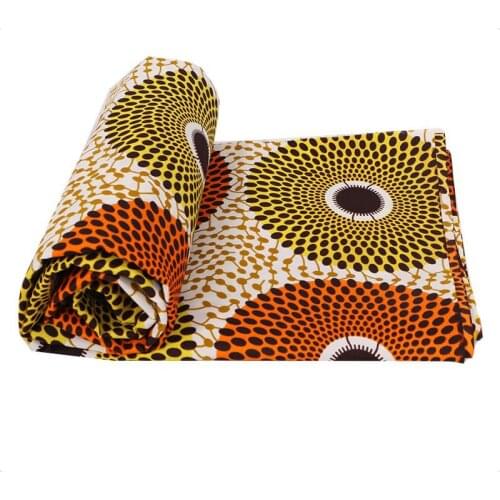 Ankara African Polyester Wax Prints Fabric Binta Real Wax High Quality 6 yard African Fabric for Party Dress PL536
