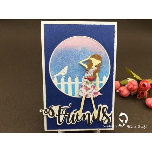 AlinaCraft METAL CUTTING DIES summer girl butterfly Scrapbooking paper craft card album emboss knife blade punch stencil