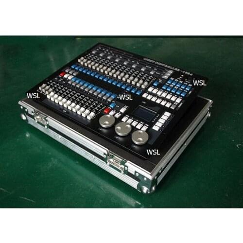 Free Shipping 2PCS/LOT king kong 1024 Stage Lighting DMX dj controller Console With Flightcase