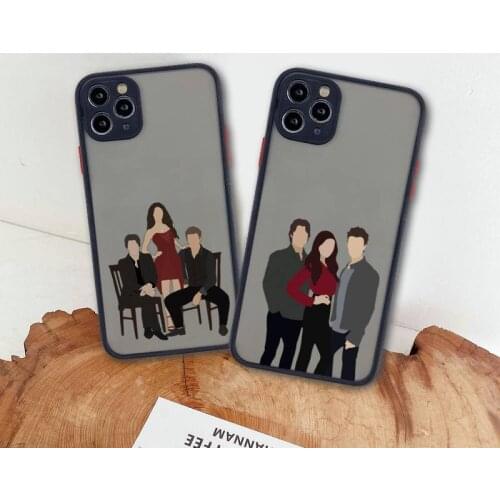 The Vampire Diaries Damon Phone Case For iphone 12 11 Pro Max Mini XS 8 7 Plus X SE 2020 XR Matte Transparent Cover
