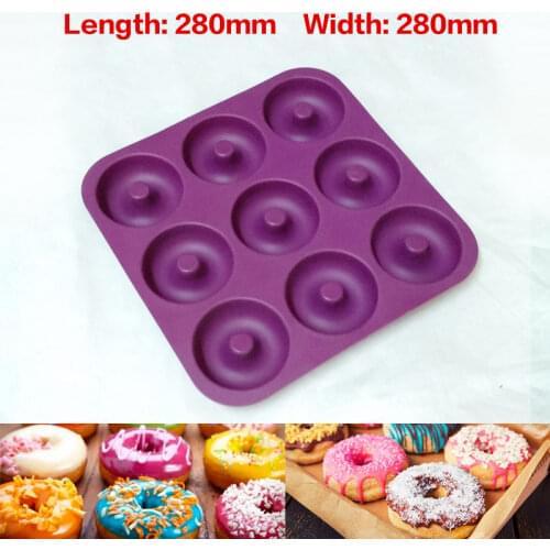 Doughnut model mold silica gel baking plate cake model biscuit baking silica gel tool