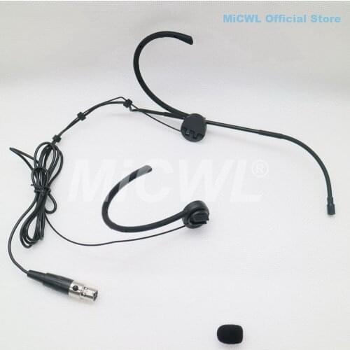 Headset Microphone For AKG DSM WMS CMS Samson Wireless Body Pack Transmitter Foldable Headworn Earset Mic MiCWL ATM75